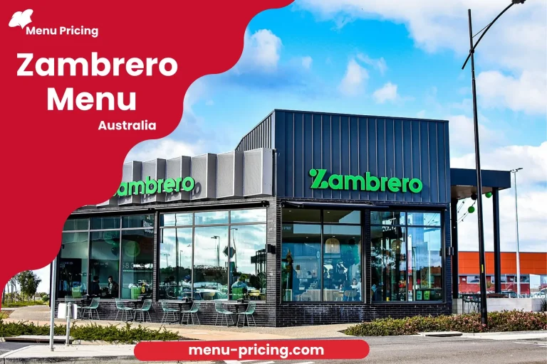 Zambrero Menu